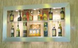 Linha Rectro bar com iluminacao e 2 prateleiras 