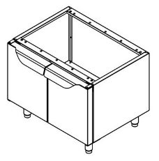 Estrutura apoio Fogao com 2 Portas Pivotantes